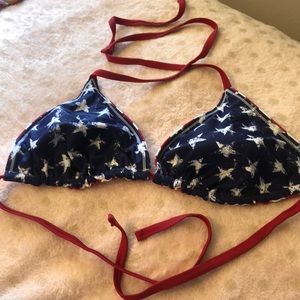 American Flag Bikini Top